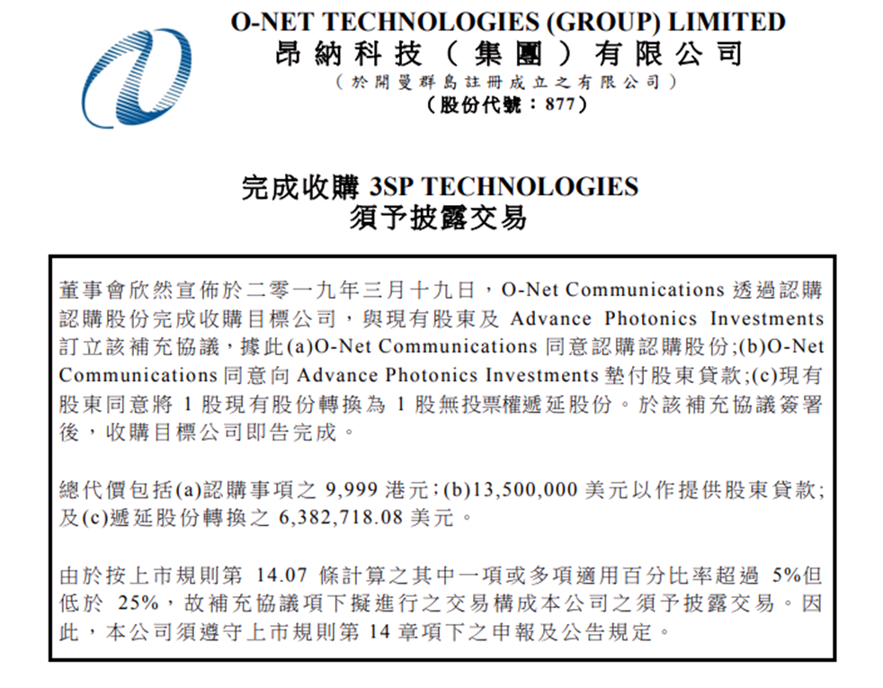 小鸟体育完成收购芯片和激光产品制造商3SP Technologies 小鸟体育完成收购芯片和激光产品制造商3SP Technologies